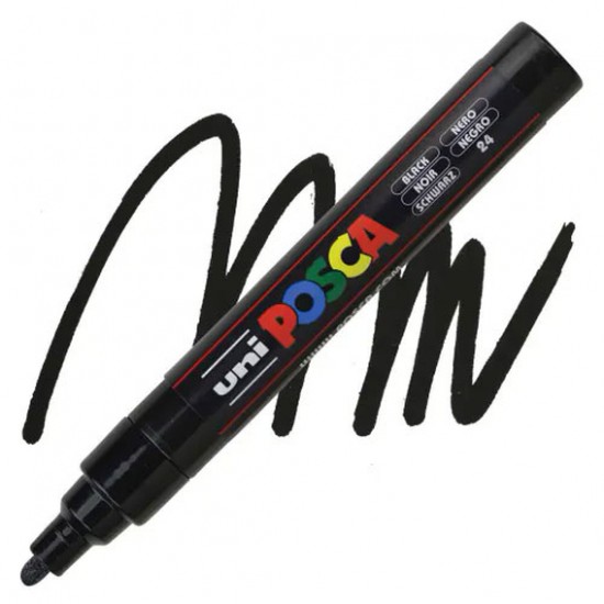 ΜΑΡΚΑΔΟΡΟΣ POSCA PC-5M ΜΑΥΡΟ